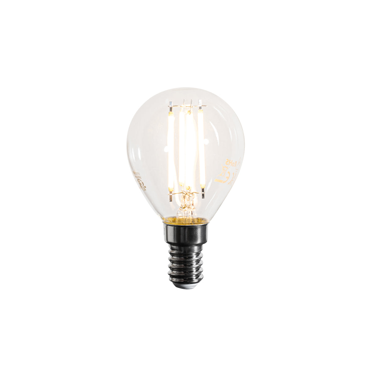 LUEDD E14 dimbare LED lamp filament G45 helder 4W 470 lm 2700K