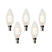 LUEDD Set van 5 E14 3-staps dimbare LED lampen B35 helder 4W 450 lm