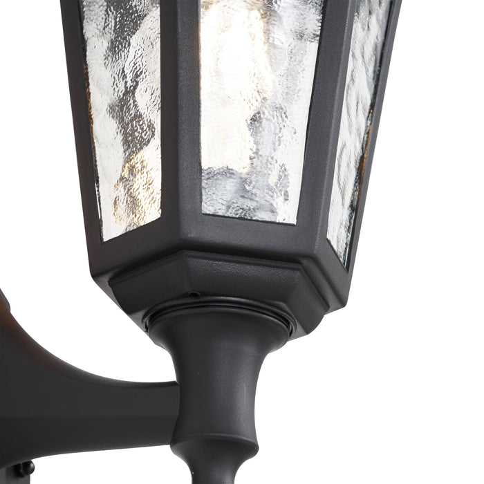 QAZQA Buiten wandlamp zwart met bewegingssensor IP44 - New Haven