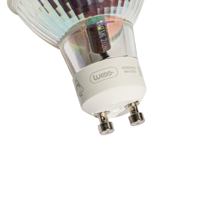 LUEDD Set van 5 GU10 50mm dimbaar in Kelvin LED lampen helder 4.5W