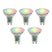 LUEDD Set van 5 Smart GU10 50 LED lampen helder RGBW 4.5W 350 lm