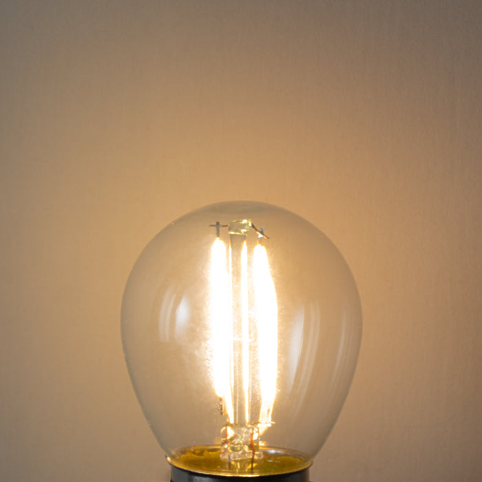 LUEDD E27 dimbare LED lamp P45 helder glas 3W 350 lm 2200K