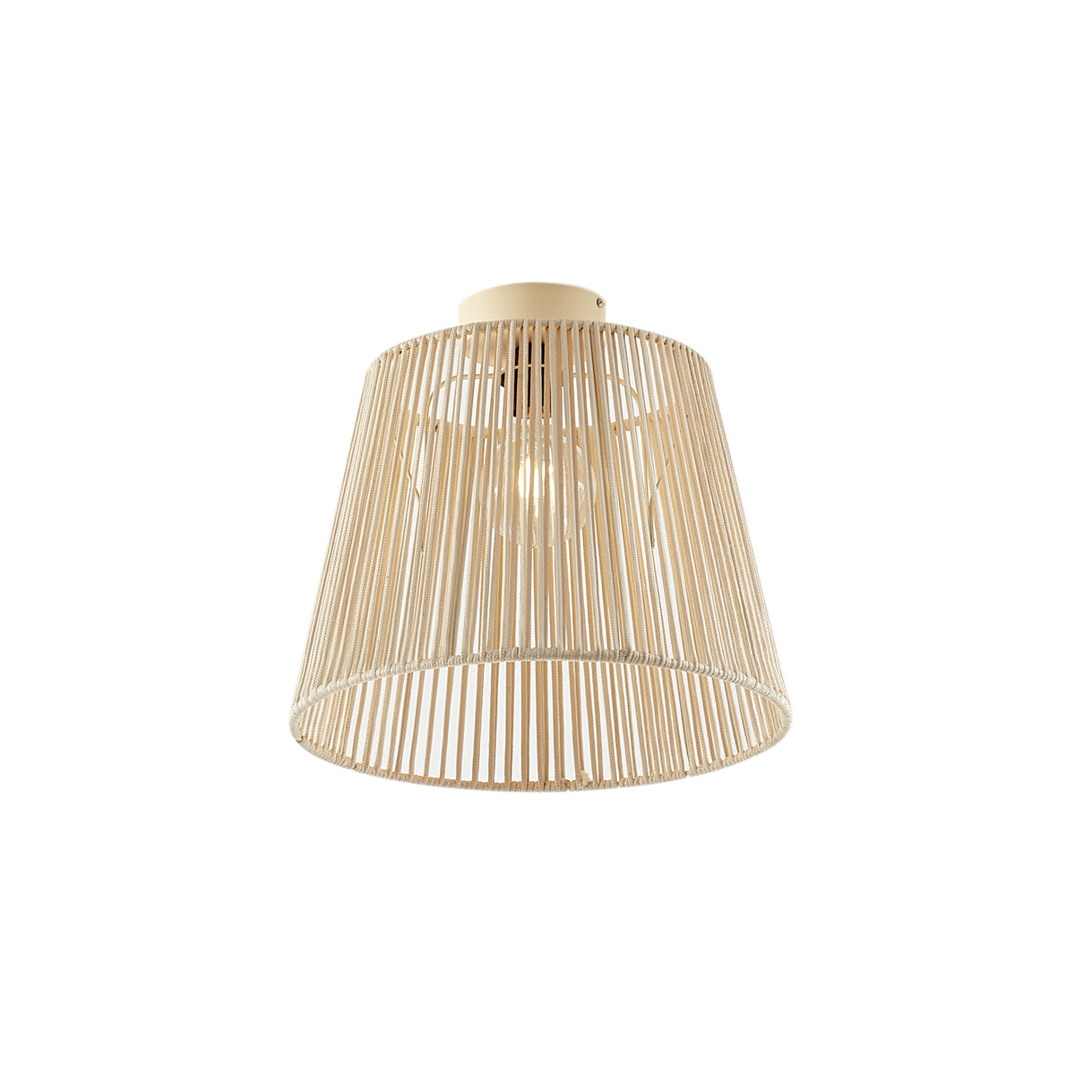 QAZQA Japandi buiten plafondlamp met beige touw IP54 - Jayla