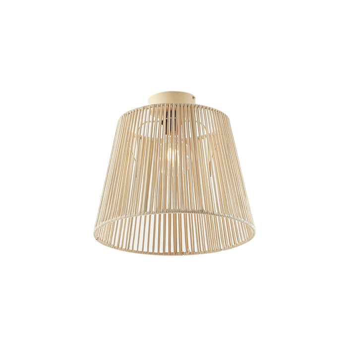 QAZQA Japandi buiten plafondlamp met beige touw IP54 - Jayla