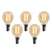 LUEDD Set van 5 E14 dimbare LED lamp G45 goud 4W 330 lm 2100K