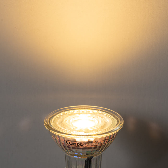 LUEDD GU10 50mm dimbare LED lamp helder 4.9W 430 lm 2700K