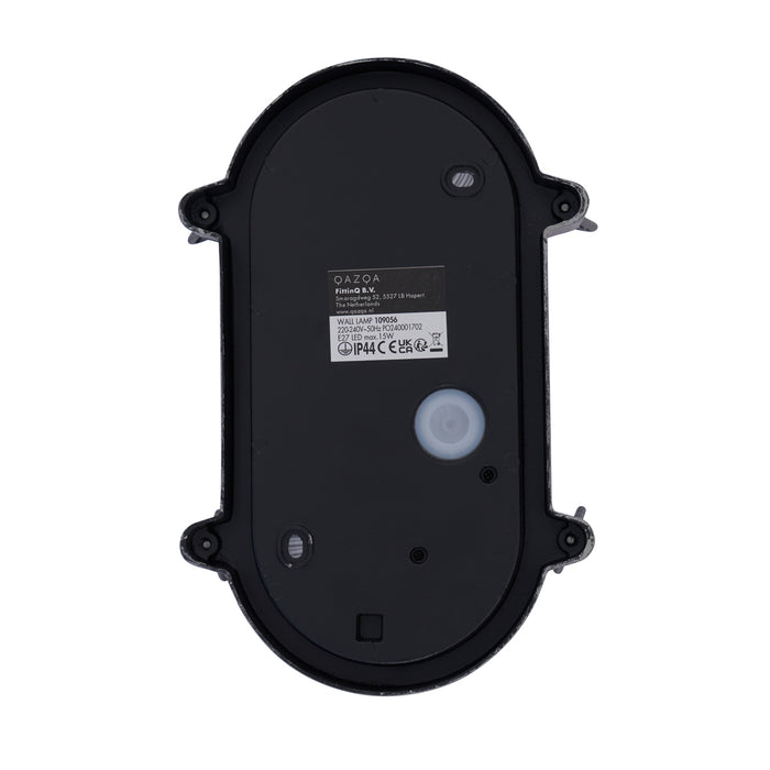 QAZQA Buiten wandlamp zilver ovaal IP44 - Noutica