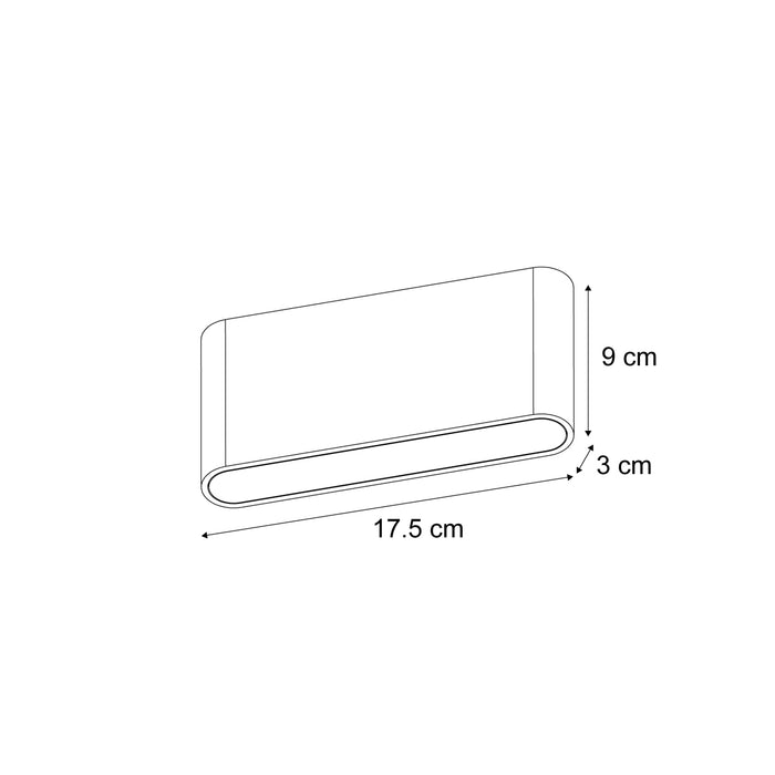 QAZQA Scandinavische buiten wandlamp hout print 17,5cm incl. LED IP65