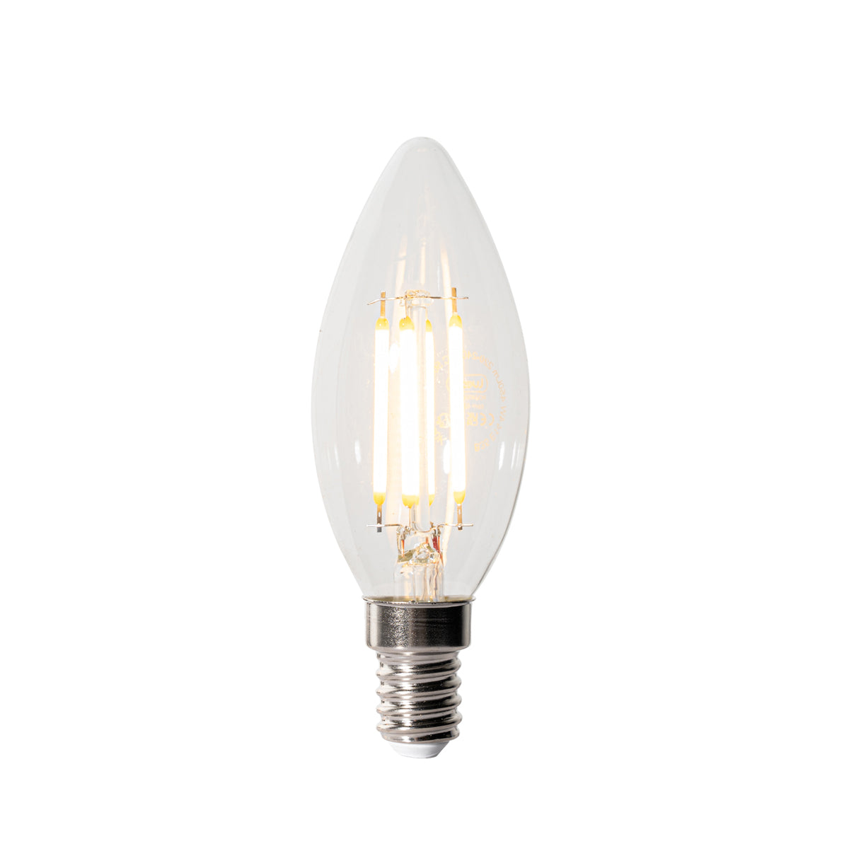 LUEDD E14 3-staps dimbare LED lamp B35 helder 4W 450 lm 2700K