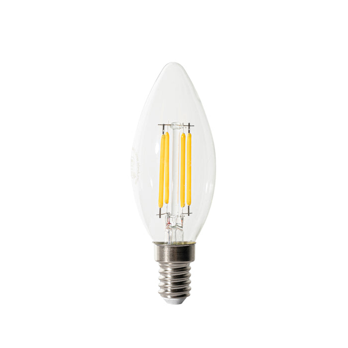 LUEDD E14 3-staps dimbare LED lamp B35 helder 4W 450 lm 2700K