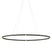 QAZQA Design hanglamp zwart ovaal 120cm incl. LED 3-staps dimbaar -
