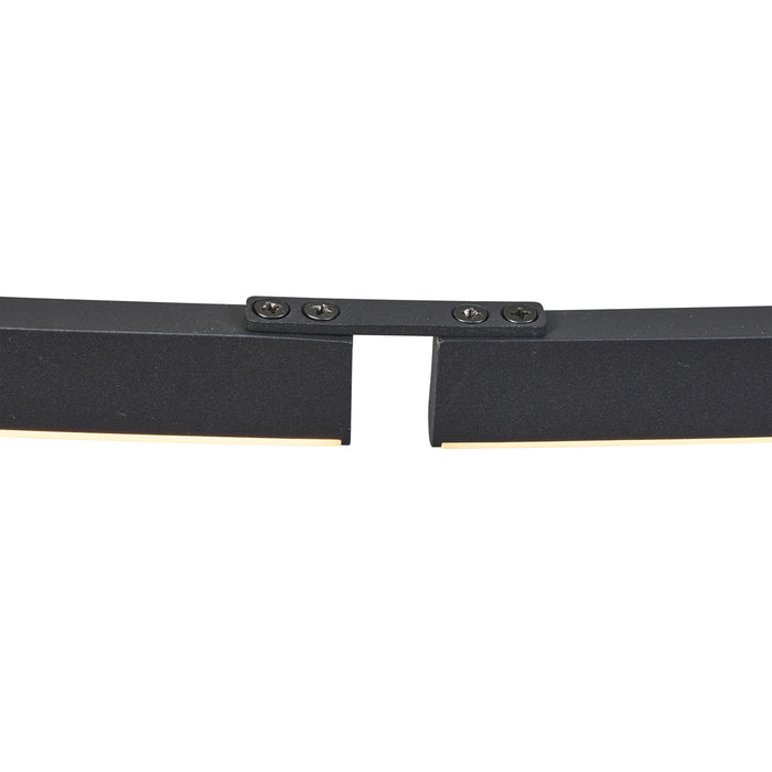 QAZQA Design hanglamp zwart ovaal 120cm incl. LED 3-staps dimbaar -