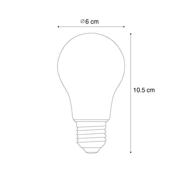 LUEDD E27 dimbare LED lamp A60 helder 4.5W 500 lm 2700K