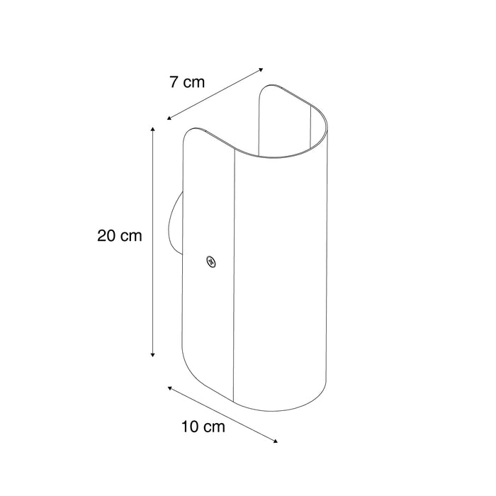 QAZQA Moderne wandlamp zwart 2-lichts - Gotthard
