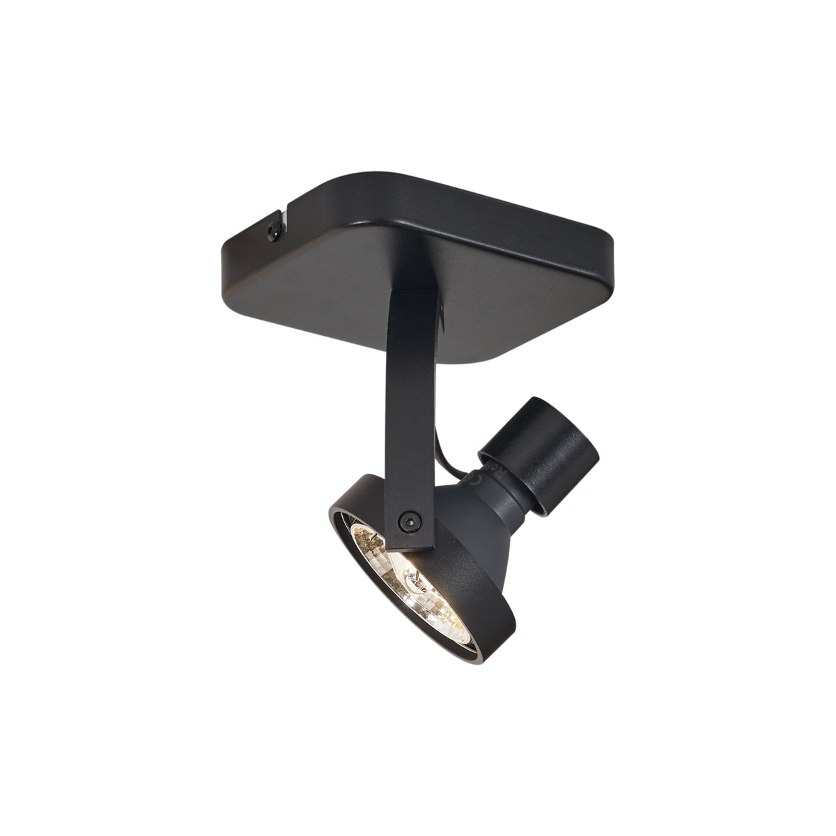 QAZQA Design plafondspot zwart GU10 70mm draai- en kantelbaar - Vo