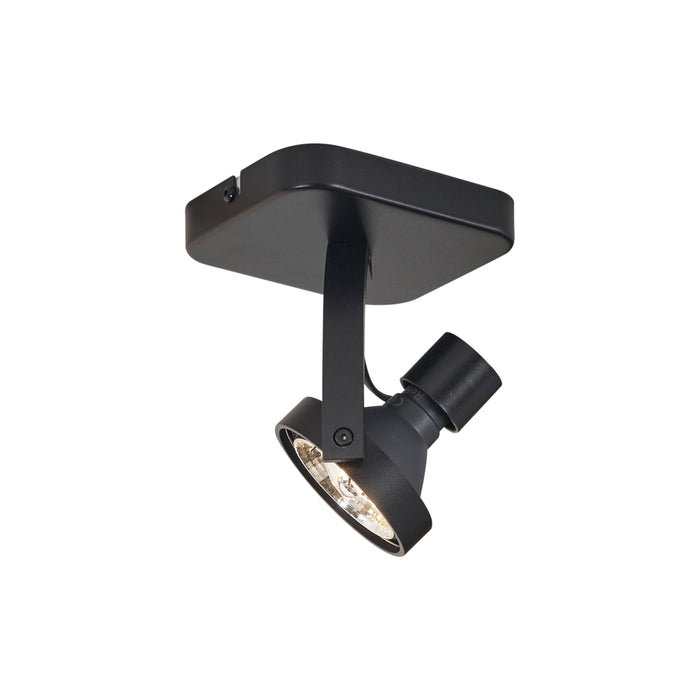 QAZQA Design plafondspot zwart GU10 70mm draai- en kantelbaar - Vo