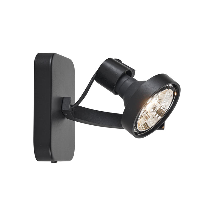 QAZQA Design plafondspot zwart GU10 70mm draai- en kantelbaar - Vo