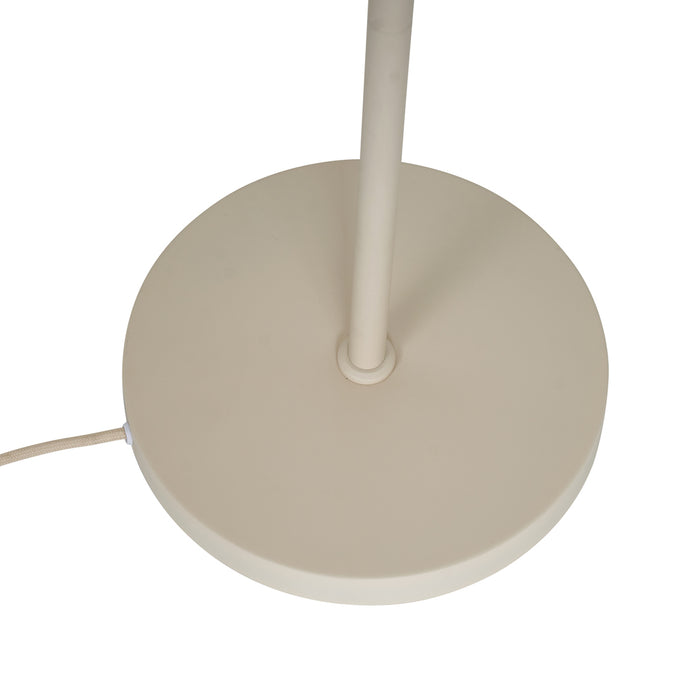 QAZQA Retro vloerlamp beige met mat glas - Fedde