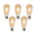 LUEDD Set van 5 E27 dimbare LED lampen ST64 goud 5W 450 lm 2700K