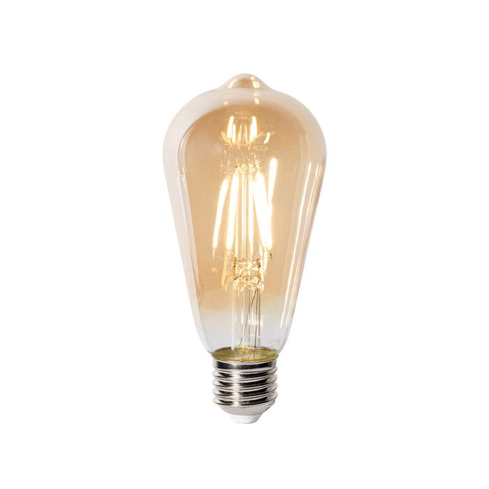 LUEDD Set van 5 E27 dimbare LED lampen ST64 goud 5W 450 lm 2700K