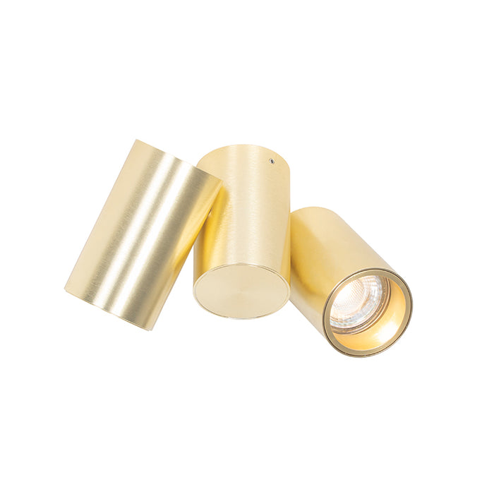 QAZQA Smart spot messing 2-lichts verstelbaar incl. 2 Wifi GU10 50mm