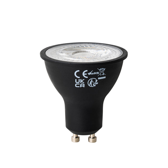 LUEDD Set van 5 GU10 dimbare LED lampen zwart 7W 430 lm 2700K