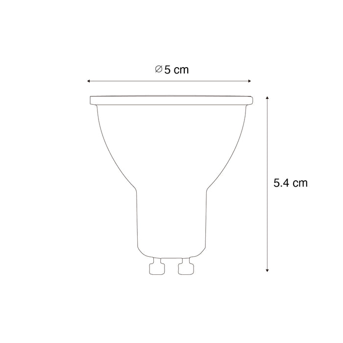 QAZQA Set van smart GU10 dimbare LED lampen 4.7W 400 lm 2700K-6500K