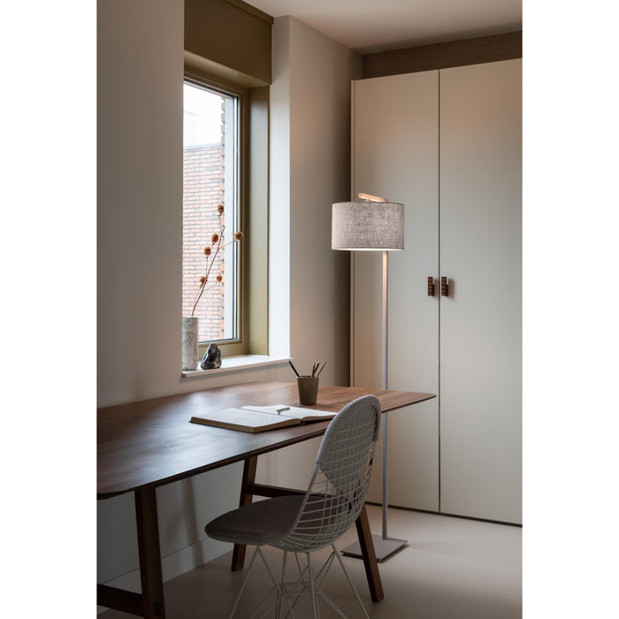 it's about RoMi Boston Vloerlamp Ø 32 - Bruin / Dark Linnen