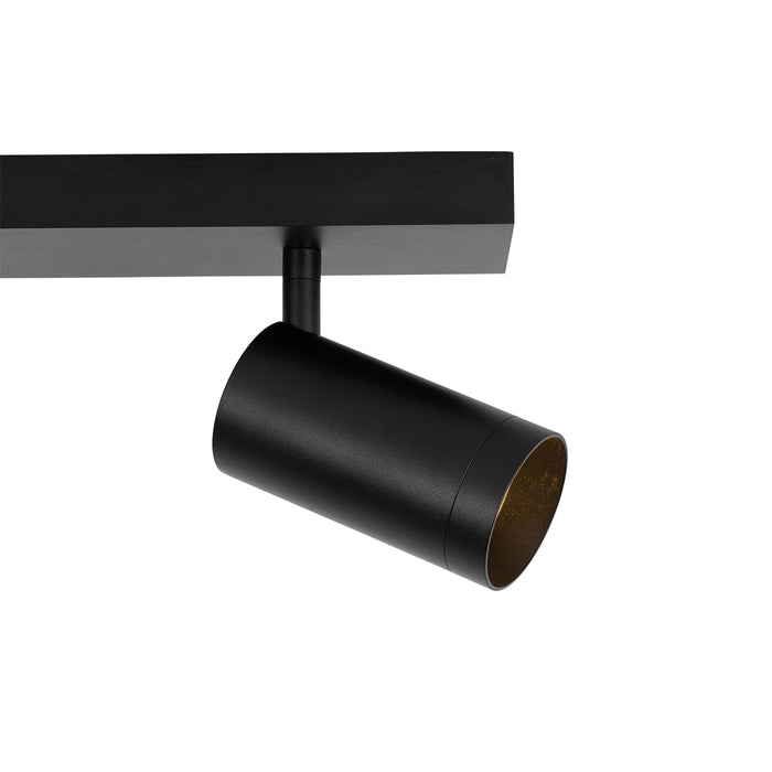 QAZQA Smart plafondspot zwart verstelbaar 2-lichts incl. 2 Wifi GU10