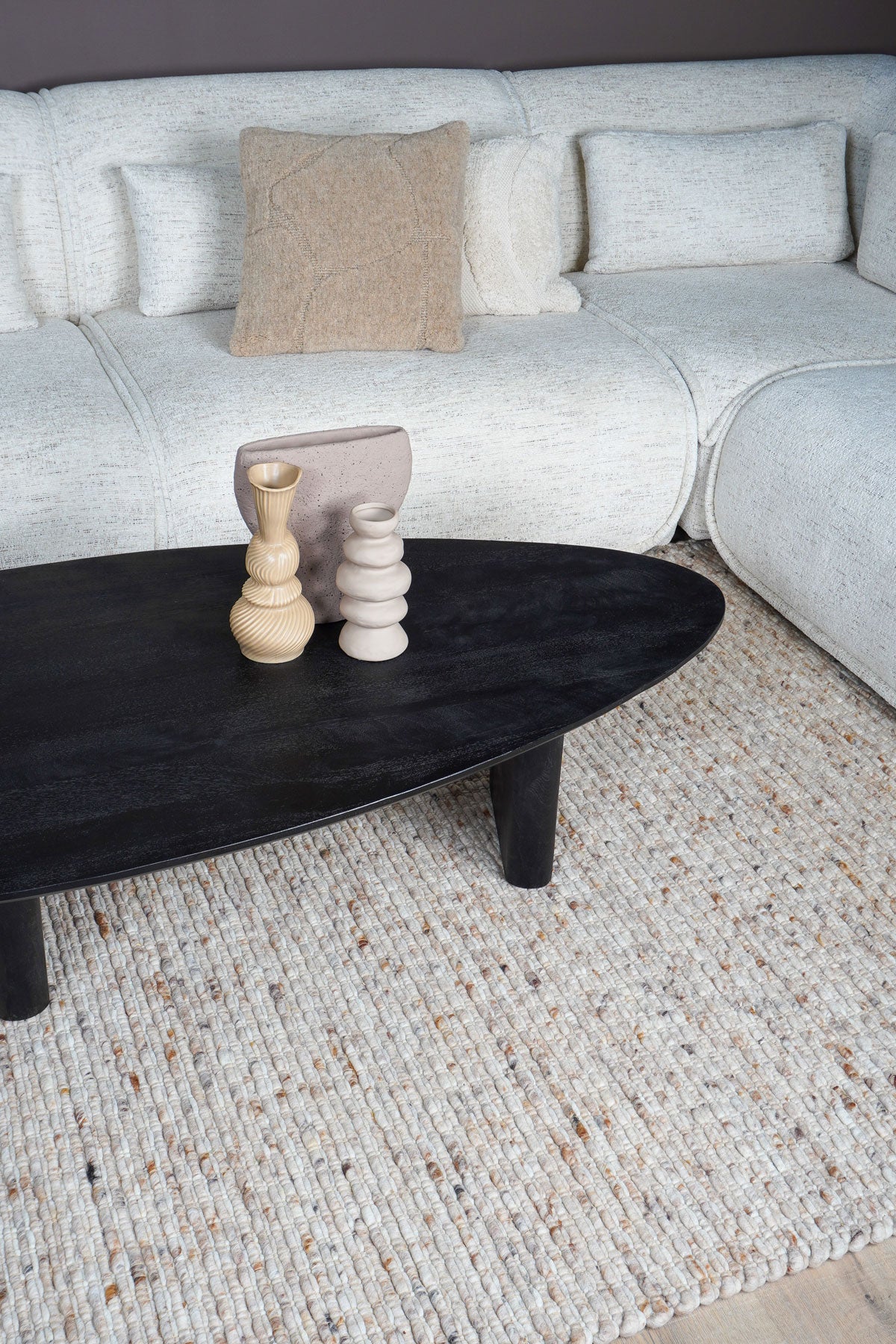 Veer Carpets - Vloerkleed Nicole Donker Beige 426 - 240 x 340 cm