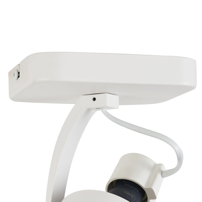 QAZQA Design plafondspot wit GU10 70mm draai- en kantelbaar - Vo