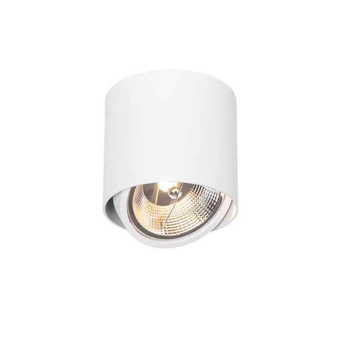 QAZQA Smart opbouwspot wit draai- en kantelbaar incl. Wifi GU10 111mm