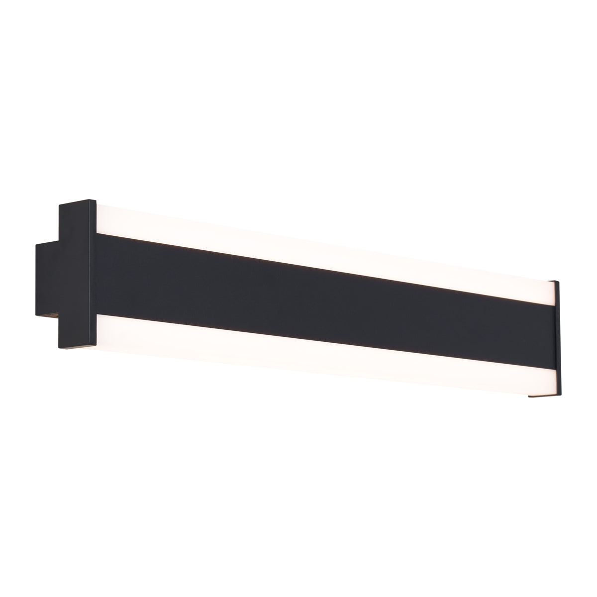 QAZQA Moderne wandlamp zwart CCT 60cm incl. LED IP54 - Vanya