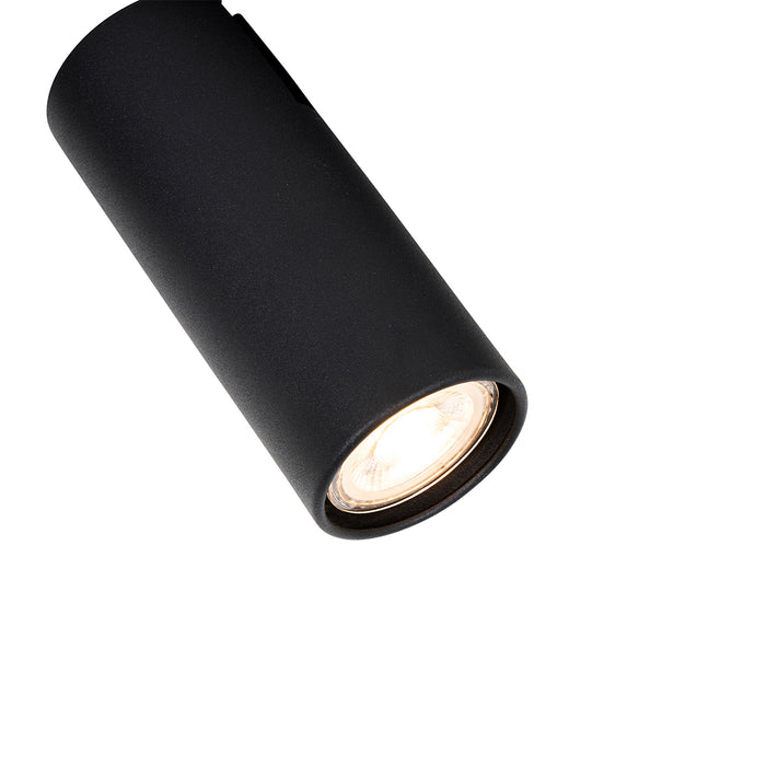 QAZQA Smart plafondspot zwart 2-lichts verstelbaar incl. 2 Wifi GU10