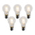 LUEDD Set van 5 E27 dimbare LED lampen A60 helder 4W 470 lm 2700K