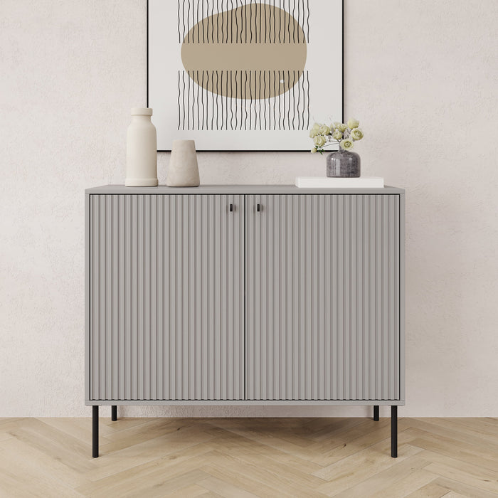 Meubella - Dressoir Ilux - Grijs - 105 cm