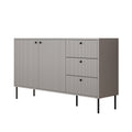 Meubella - Dressoir Ilux - Grijs - 156 cm