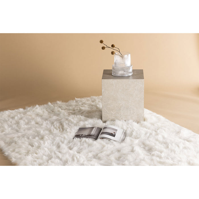 Hioshop Katy vloerkleed 230x160cm wit.