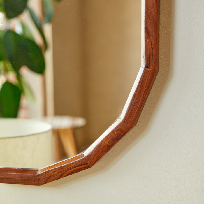 Tikamoon - Spiegel in massief palissanderhout 120x56 cm Jade