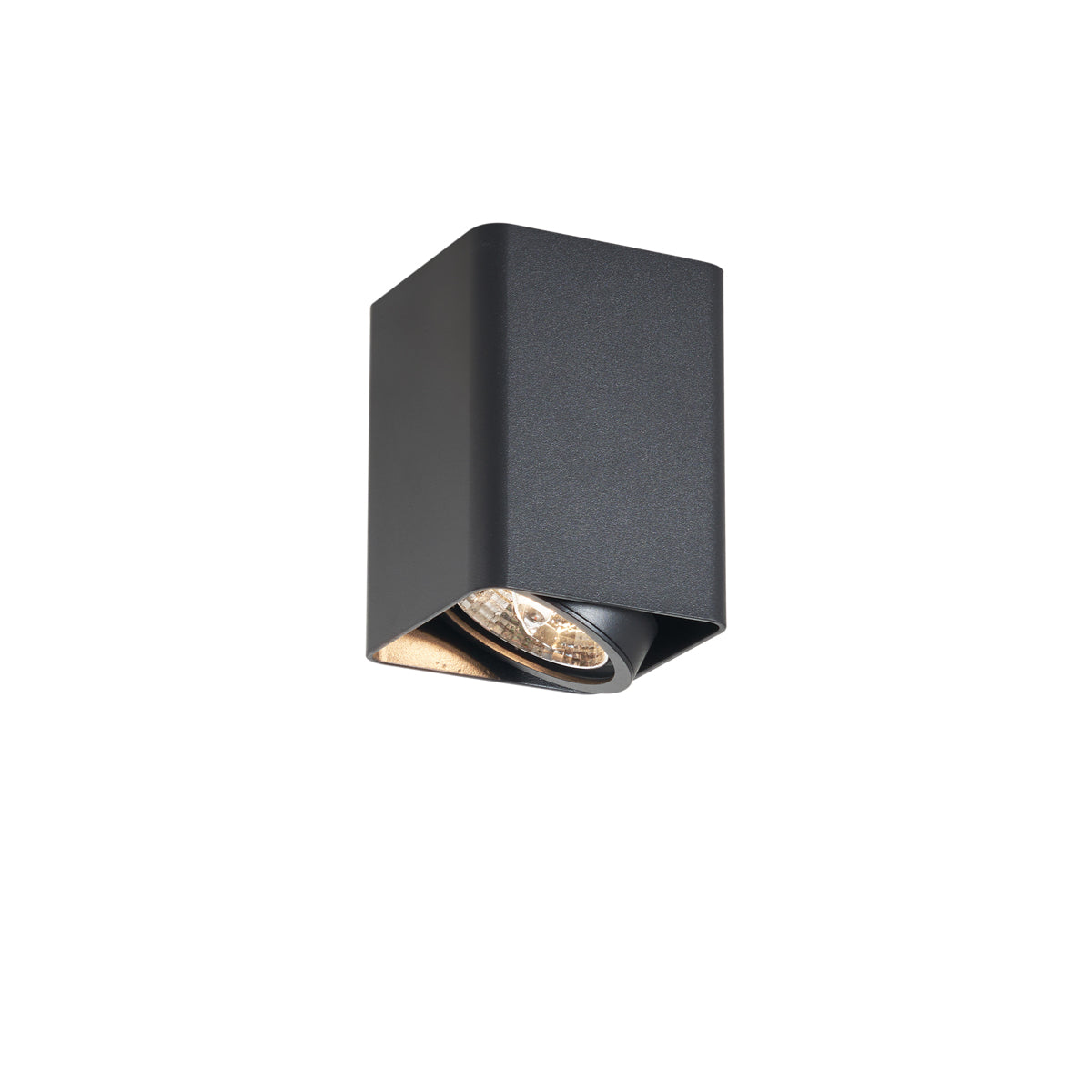 QAZQA Design opbouwspot zwart GU10 70mm draai- en kantelbaar - Vox