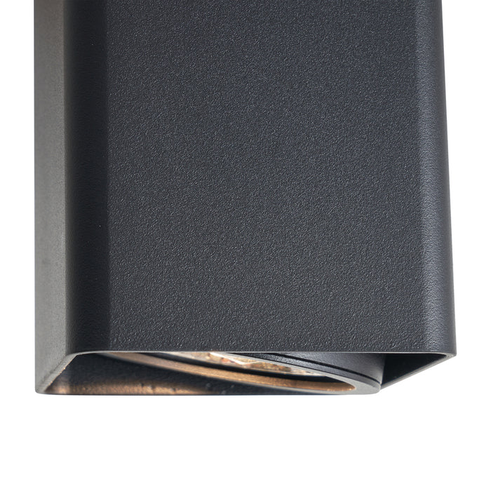 QAZQA Design opbouwspot zwart GU10 70mm draai- en kantelbaar - Vox