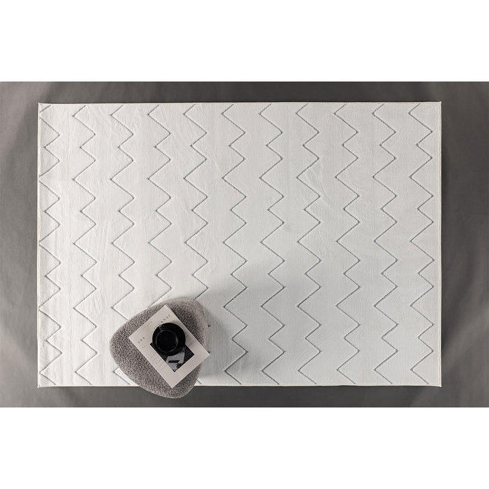 Hioshop Fia vloerkleed 160x230 cm wit.