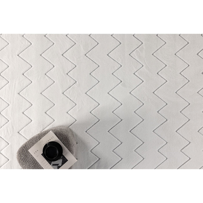 Hioshop Fia vloerkleed 160x230 cm wit.