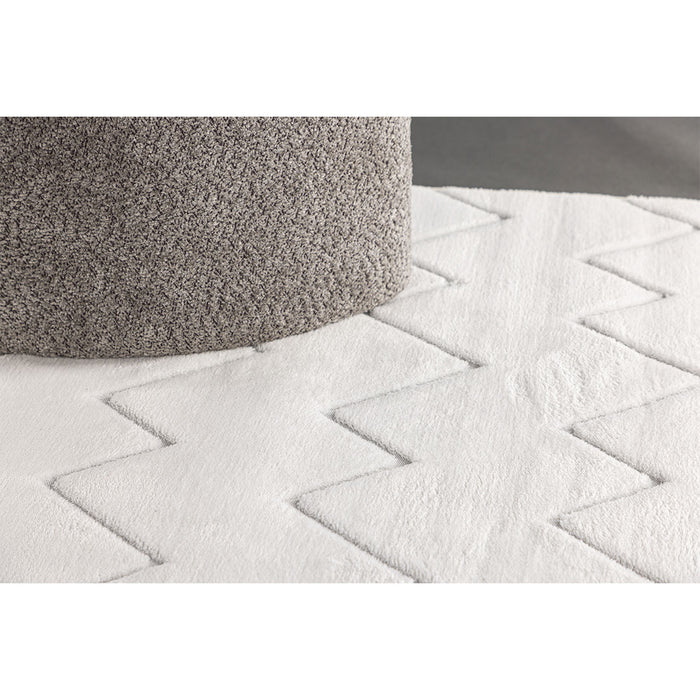 Hioshop Fia vloerkleed 160x230 cm wit.