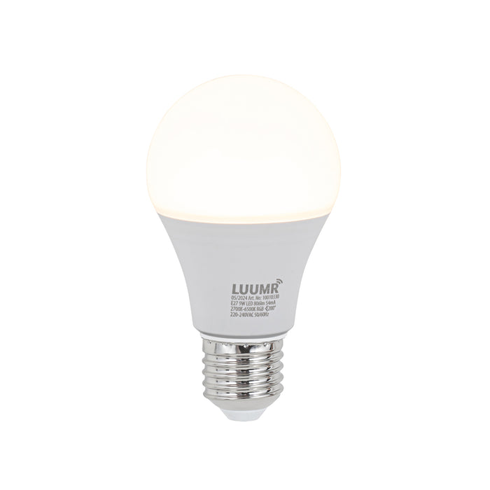 QAZQA Set van 3 smart E27 dimbare LED lampen A60 9W 806 lm
