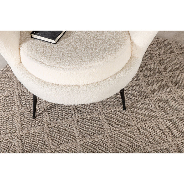 Hioshop Cloudy vloerkleed 230x160cm beige.