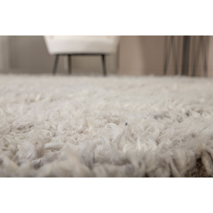 Hioshop Leiko vloerkleed 230x160cm grijs.