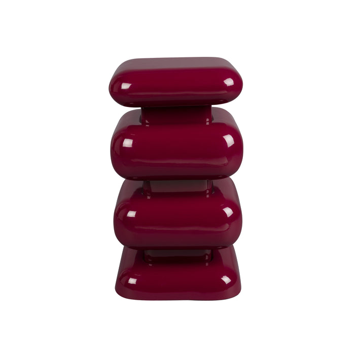 Dutchbone Stubby Bijzettafel Bordeauxrood