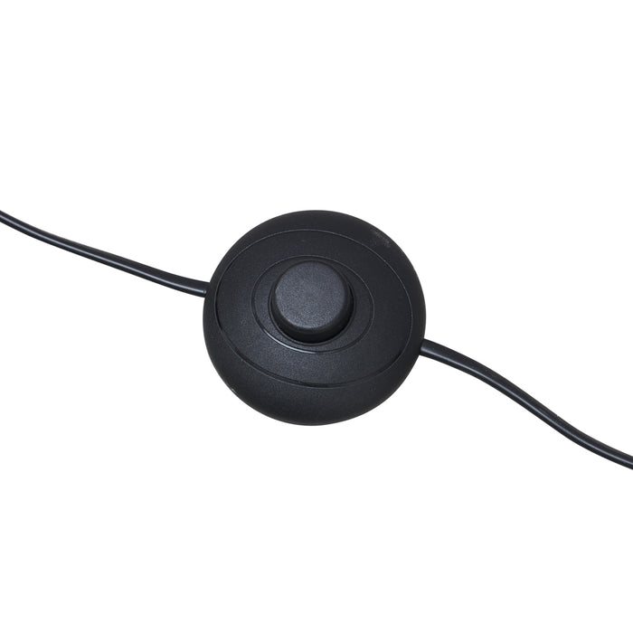 QAZQA Art Deco vloerlamp zwart met smoke glas - Sandra