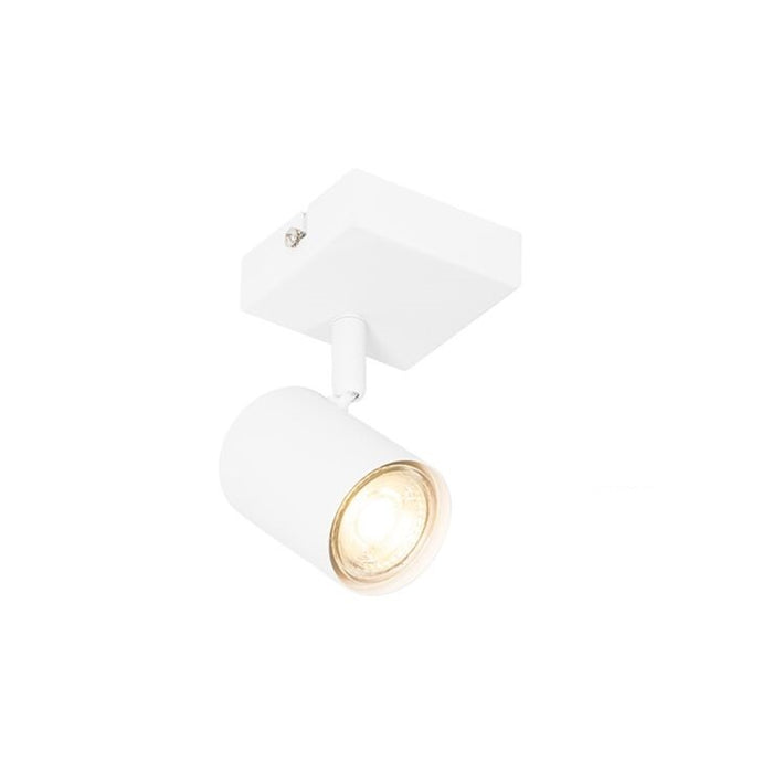 QAZQA Smart spot wit verstelbaar vierkant incl. Wifi GU10 50mm -